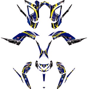 Fits YAMAHA 2013 2014 2015 2016 2017 2018 2019 2020 2021 2022 2023 RAPTOR 700 Graphic KIT decals stickers
