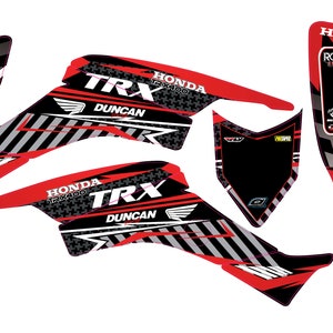 Fits Honda TRX 400 1999 to 2007 graphic kit trx400ex stickers decal kit graphics racing