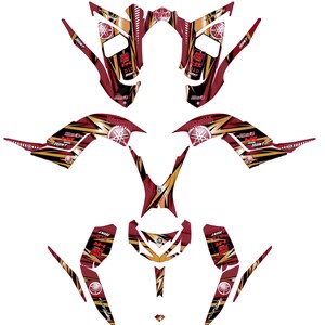 Fits YAMAHA 2013 2014 2015 2016 2017 2018 2019 2020 2021 2022 2023 RAPTOR 700 Graphic KIT decals stickers