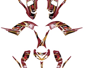 Yamaha Raptor 700 Graphic Kit, Ultracurve 21mil Decals