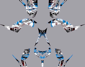 Yamaha Raptor 700 Graphic Kit, Ultracurve 21mil Decals