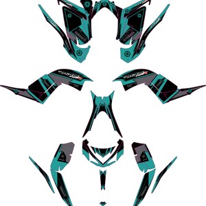 Fits YAMAHA 2013 2014 2015 2016 2017 2018 2019 2020 2021 2022 2023 RAPTOR 700 Graphic KIT decals stickers