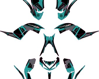 Yamaha Raptor 700 Graphic Kit, Ultracurve 21mil Decals
