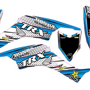 Fits Honda TRX 400 1999 to 2007 graphic kit trx400ex stickers decal kit graphics racing