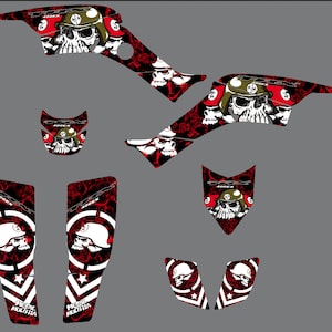 Fits Honda TRX 400 1999 to 2007 graphic kit trx400ex stickers decal kit graphics racing