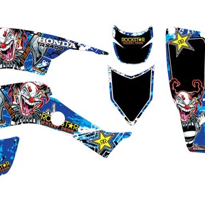 Fits Honda TRX 400 1999 to 2007 graphic kit trx400ex stickers decal kit graphics racing