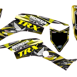 Fits Honda TRX 400 1999 to 2007 graphic kit trx400ex stickers decal kit graphics racing
