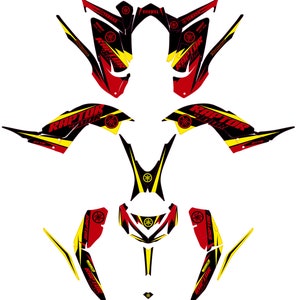 Fits YAMAHA 2013 2014 2015 2016 2017 2018 2019 2020 2021 2022 2023 RAPTOR 700 Graphic KIT decals stickers