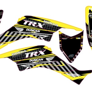 Fits Honda TRX 400 1999 to 2007 graphic kit trx400ex stickers decal kit graphics racing