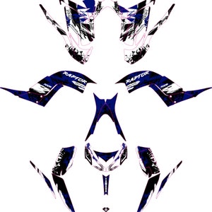 Fits YAMAHA 2013 2014 2015 2016 2017 2018 2019 2020 2021 2022 2023 RAPTOR 700 Graphic KIT decals stickers