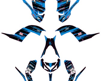 Yamaha Raptor 700 Graphic Kit, Ultracurve 21mil Decals