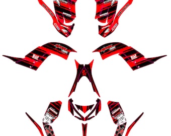 YAMAHA RAPTOR 700R 2013-2020 full graphics kit sticker decals EUR 180