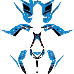 Fits YAMAHA 2013 2014 2015 2016 2017 2018 2019 2020 2021 2022 2023 RAPTOR 700 Graphic KIT decals stickers
