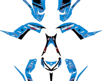 Yamaha Raptor 700 Graphic Kit, Ultracurve 21mil Decals