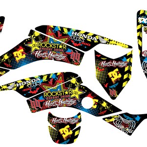 Fits Honda TRX 400 1999 to 2007 graphic kit trx400ex stickers decal kit graphics racing