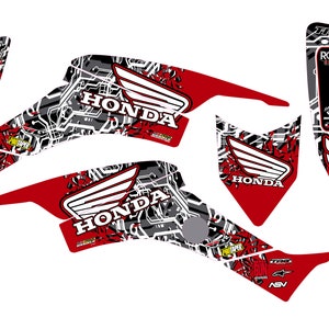 Fits Honda TRX 400 1999 to 2007 graphic kit trx400ex stickers decal kit graphics racing