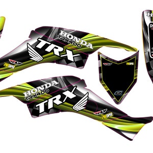 Fits Honda TRX 400 1999 to 2007 graphic kit trx400ex stickers decal kit graphics racing