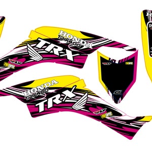 Fits Honda TRX 400 1999 to 2007 graphic kit trx400ex stickers decal kit graphics racing