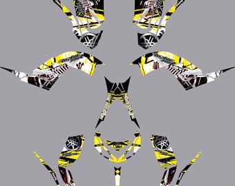 Yamaha Raptor 700 Graphic Kit, Ultracurve 21mil Decals