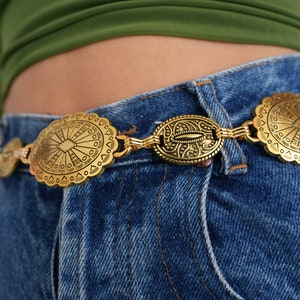 Ceinture à chaîne Boho élégante Argent et Or image 6