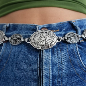 Ceinture à chaîne Boho élégante Argent et Or image 1