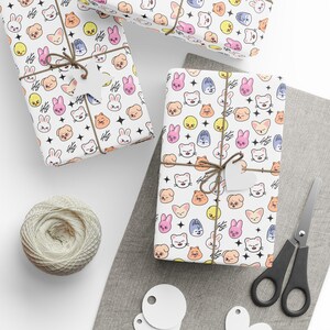 Inpakpapier, verdwaalde kindercadeaus voor fans, BLIJF, SZOO-personages, cadeau geven, vakantieverpakking afbeelding 3