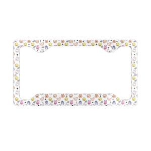 SKZOO Metal License Plate Frame, Stray Kids Car Accessories, Kpop gift, SKZOO pattern