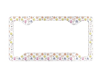 SKZOO Metal License Plate Frame, Stray Kids Car Accessories, Kpop gift, SKZOO pattern