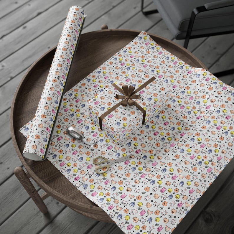 Inpakpapier, verdwaalde kindercadeaus voor fans, BLIJF, SZOO-personages, cadeau geven, vakantieverpakking afbeelding 4
