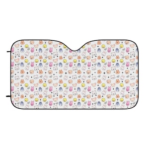 SKZOO Pattern Car Sun Shade: Kpop Car Accessories