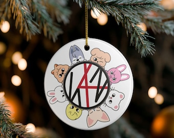 Adorno navideño de SKZOO, decoración navideña Kpop, regalo para fans de STAY