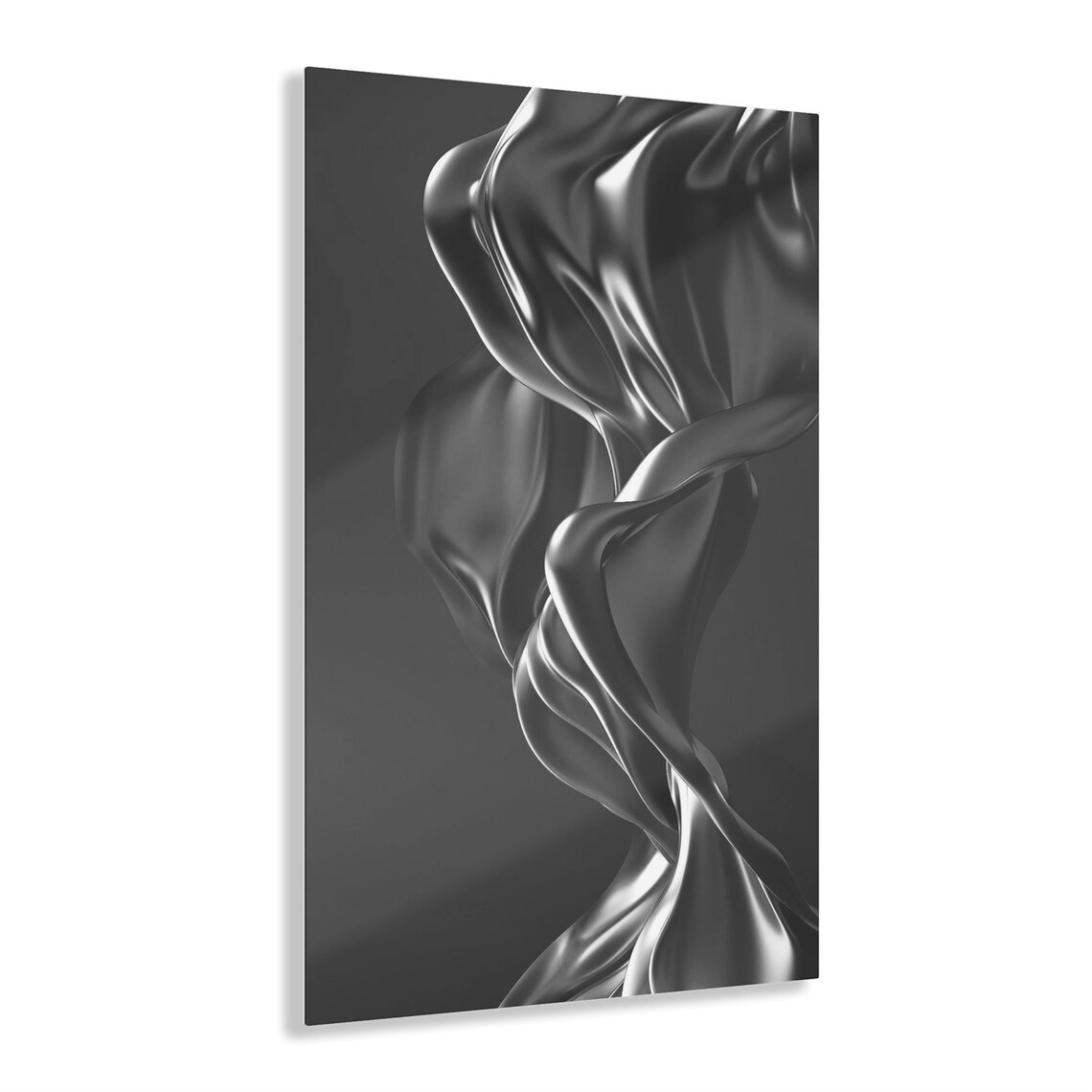 Abstract Black and White Acrylic Art Glossy Acrylic Art Modern Wall Art