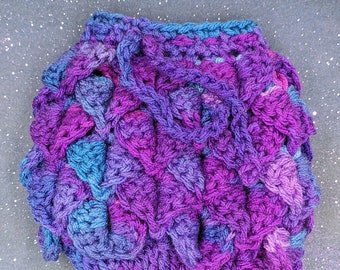 Dragon Egg Crocheted Dice Bag