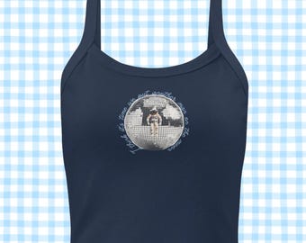 Man on the Moon | Women’s micro-rib tank top
