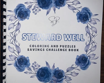 STEWARD WELL - Coloring and puzzles Savings Challenge Book