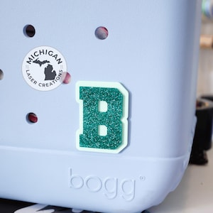 Custom Initial Bogg Bag Tag, bogg bag initial tag, Bogg bag pop in, bogg bag bit, initial charm, bogg bag pop in, name bogg bit, letter bit