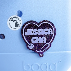 Nurse RN Bogg Bag Tag, bogg bag name tag, Bogg bag pop in, bogg bag bit, nursing charm, bogg bag pop in, nurse bogg bit,rn bag bit