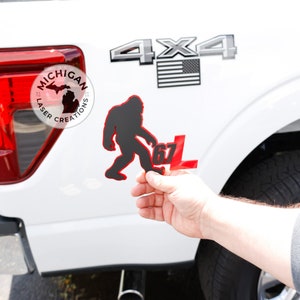 Custom Car Emblem, Sasquatch 3-pack, Truck Emblem, Custom Car Badges, Fender Emblems, Ready To Apply, Truck Emblem, Bigfoot Car Emblem