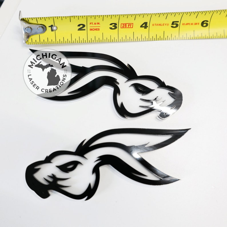 Custom Car Emblem, Rabbit 3-pack, Truck Emblem, Custom Car Badges ...