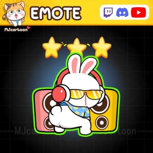 Animated Twerk Bunny Emote  For Twitch, Youtube, Discord