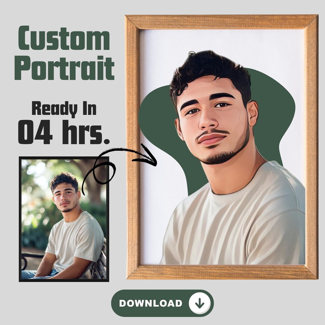 Custom Minimalist Digital Portrait – Faceless Portrait Unique ...