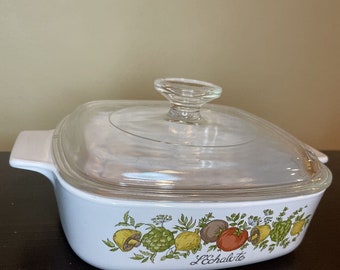 VTG 1970’s Spice of Life L’ECHALOTE Corning Ware A-1-B 1 Quart Casserole