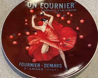 Plato de postre y ensalada con burbujas “Un Fournier” de Pottery Barn China, Dancer French 2002