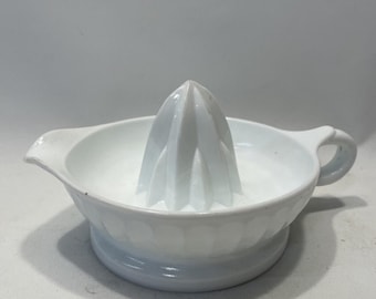 Exprimidor de zumo de naranja y limón vintage MILK GLASS