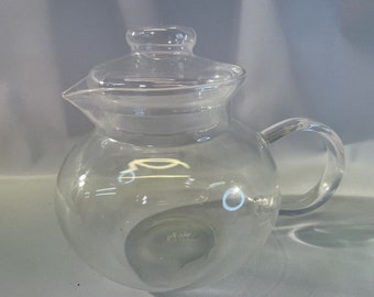 Primula Glass Teapot Flameware with Lid Clear Glass