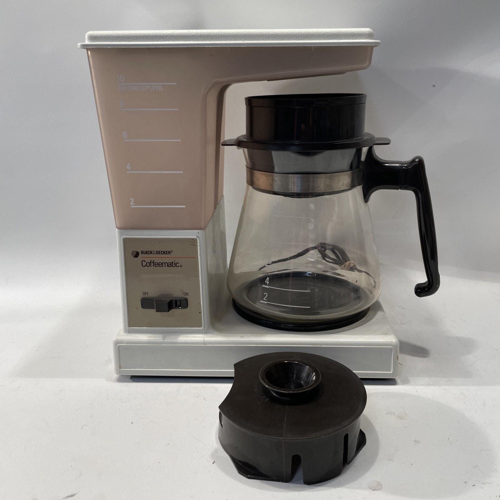 Black & Decker VINTAGE Coffee Pot Coffeematic 10 Cup Drip Coffee Maker P/N  DCM90 - Etsy