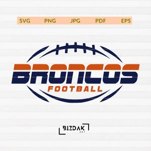 Bronco Football Svg, Football svg, Bronco svg, Bronco, Broncos, clipart, design, Mascot, svg, eps, sublimation, cut file, vector, digital