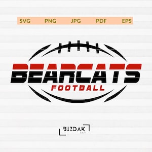 Bearcats Football svg, Football svg, Bearcat, Bearcats, Cut file, SVG for Shirts, Football Shirt svg, Bearcats Mascot Svg, Bearcats Pride