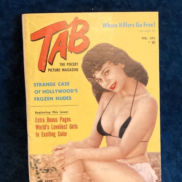 Vintage "TAB" The Pocket Picture Magazine, February 1959 - Vol. 8 No. 6