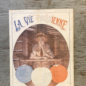 Vintage La Vie Parisienne Magazine - April 1919 - 57 Annee, No. 19